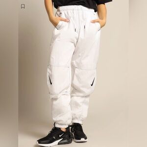 Like new Nike Swoosh Repel White Nylon Track Joggers pants
